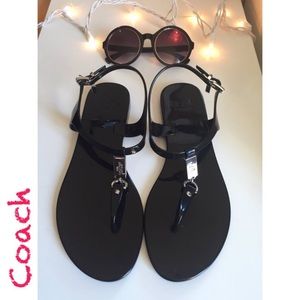 ⚫️Coach Black Plato Jelly Sandals⚫️